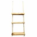 Ver imagem 1 de Prateleira Tripla de Madeira com Sisal - Cor Mel (40x12x4cm)