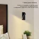 Ver imagem 4 de 2 Arandela de Leitura Quarto Led Interruptor Preto Foco Movel Bet53