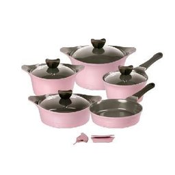 Conjunto de panelas Neoflam - Aeni - 5 pçs - Cor Rosa - 1 Conjunto de panelas Neoflam - Aeni - 5 pçs - Cor Rosa - 1