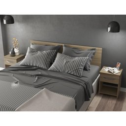 Cabeceira Casal com Mesas de Cabeceira Carvalho Luca Manto Moveis - 1