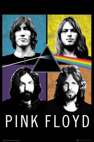 Poster Folha Pink Floyd Capa Cd 61X91 - 1
