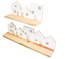 Ver imagem 7 de Kit 2 Prateleiras Montessori Cidade – Infantil em Madeira para Livros e Decoração