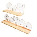 Ver imagem 7 de Kit 2 Prateleiras Montessori Cidade – Infantil em Madeira para Livros e Decoração