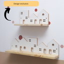 Ver imagem 3 de Kit 2 Prateleiras Montessori Cidade – Infantil em Madeira para Livros e Decoração
