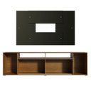 Ver imagem 7 de Rack Madesa Cancun e Painel para TV até 58 Polegadas Rustic/Preto 5Z8N Cor:Rustic/Preto