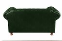 Ver imagem 4 de Kit Sofá Luis XV Chesterfield Namoradeira 2 lugares + 1 Poltrona - Couríssimo Verde