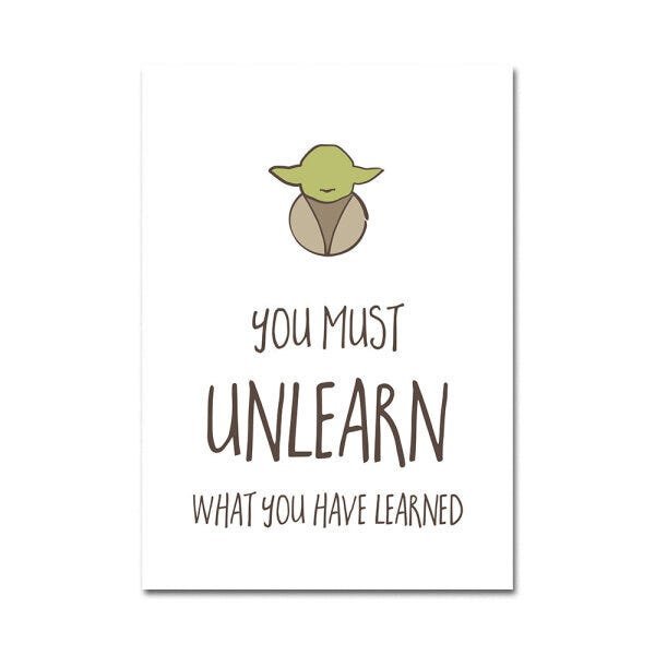 Poster Mestre Yoda 2 A4 21 x 29,7 cm _Desenquadra - 1