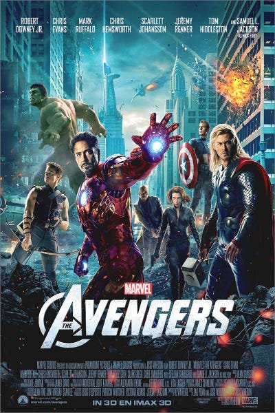 Poster Os Vingadores - Painel MDF laminado 40x60cm - 1