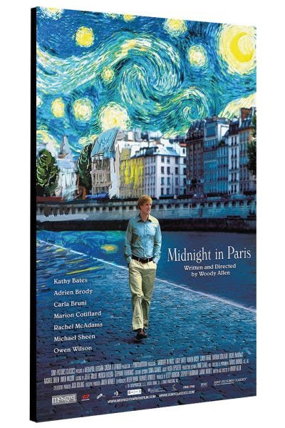 Poster Meia-noite em Paris - Painel MDF laminado 40x60cm - 2