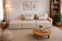 Ver imagem 1 de Sofá Palazzo Living Linho Off Premium Chaise Integrado 1,95m Compact Mini - Braço Direito ou Esquerd