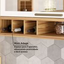 Ver imagem 7 de Armário de Cozinha Modulada com Balcão e Tampo 9 Portas 3 Gavetas Ágata 100% Mdf Vidro Reflecta Amên