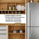 Ver mais imagens de Armário de Cozinha Modulada com Balcão e Tampo 9 Portas 3 Gavetas Ágata 100% Mdf Vidro Reflecta Amên