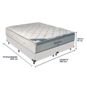 Ver imagem 3 de Cama Box e Colchão Freedom Molas Ensacadas King Ortobom: Branco