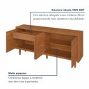 Ver imagem 5 de Buffet Aparador 4 Portas 180cm em MDF para Sala de Jantar Delux