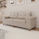 Ver imagem 1 de Sofá Living 4 Lugares Linho 250cm Bege Belmonte