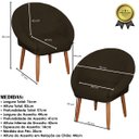 Ver imagem 3 de Poltrona Resistente para Clínica Cadeira Alta Qualidade Tecido Veludo Ambiente Pequeno