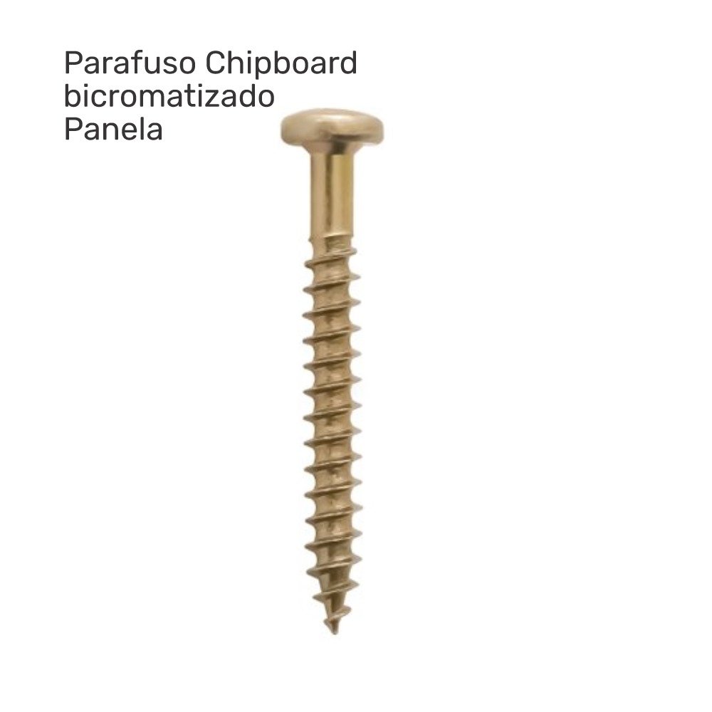 Kit 100 Peças Parafuso Chipboard Cabeça Panela Phillips 4.5x30 Bicro - 5