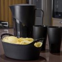 Ver imagem 2 de Kit 24 Cestos para Servir Batata Frita Preto 21x9cm Restaurante Bar Lancheria Uz Utilidades