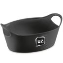 Ver imagem 1 de Kit 24 Cestos para Servir Batata Frita Preto 21x9cm Restaurante Bar Lancheria Uz Utilidades
