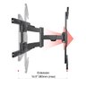 kit 3 Suportes de TV Articulado parede -P6 40" até 70" - 6