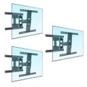 Ver imagem 1 de kit 3 Suportes de TV Articulado parede -P6 40" até 70"