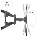 Ver imagem 3 de kit 3 Suportes de TV Articulado parede -P6 40" até 70"