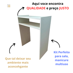 Mesinha Manicure P/salão Esmalte Estufa Unha Gel Prateleira - 6