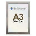 Ver imagem 1 de Moldura Porta Retrato A3 30x42 Prateado