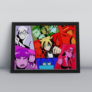 Quadros Decorativa Parede Naruto Shippuden Sasuke Naruto Uzumaki Minato:19
