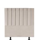 Ver imagem 1 de Cabeceira Estofada Cama Box Solteiro Carla 110cm Courino:bege