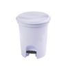 Lixeira Redonda com Pedal Capacidade 13 Litros Cor Branco Durín - 1