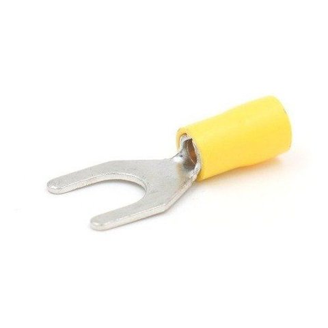 150un Terminal Forquilha Garfo Sv5.5-5 Amarelo 4 a 6mm M5