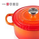 Ver imagem 3 de Caçarola Le Creuset Ferro Fundido Signature 24cm Azul Caribe