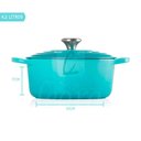 Ver imagem 2 de Caçarola Le Creuset Ferro Fundido Signature 24cm Azul Caribe