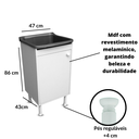 Ver imagem 6 de Gabinete Mdf com Tanque 22 Litros Astra Entregue Montado