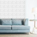 Ver imagem 5 de Kit 15 Painel Adesivo 3D Revestimento Parede Pétalas Branco