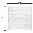 Ver imagem 3 de Kit 15 Painel Adesivo 3D Revestimento Parede Pétalas Branco