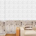 Ver imagem 4 de Kit 15 Painel Adesivo 3D Revestimento Parede Pétalas Branco