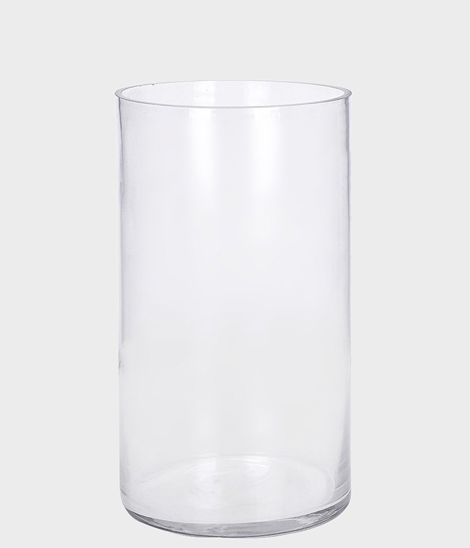 Vaso Decorativo Vidro Tubo Transparente 15x30cm Único