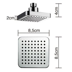 Ducha Chuveiro Articulado Lorben Quadrado para Aquecedor Solar Gás - 2