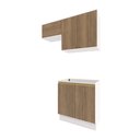 Ver imagem 1 de Lavanderia Modulada Kappesberg Celeste 3 Peças Branco/nogueira 140cm