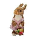 Ver imagem 5 de Coelha em Palha Natural com Vestido Rosa 37cm