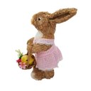 Ver imagem 6 de Coelha em Palha Natural com Vestido Rosa 37cm