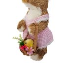 Ver imagem 7 de Coelha em Palha Natural com Vestido Rosa 37cm