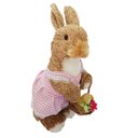 Ver mais imagens de Coelha em Palha Natural com Vestido Rosa 37cm