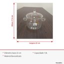 Ver imagem 5 de Bule de Borossilicato 1,9L Transparente 17x14x14cm Chá Café Servir Mesa Presente