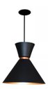 Ver imagem 3 de Pendente Luminária Cone Berlin Preto com Cobre