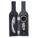 Ver imagem 1 de Jogo para Vinho em Inox Mini Garrafa com 3 Peças 23 Cm - Mimo Style - Ac12536