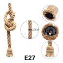 Ver imagem 2 de Luminária Pendente Design Rústico Corda Retrô