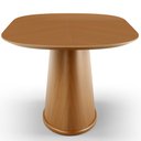 Ver imagem 4 de Mesa de Jantar 6 Lugares Orgânica Valência 180x100 Cm M04 Castanho - Lyam Decor